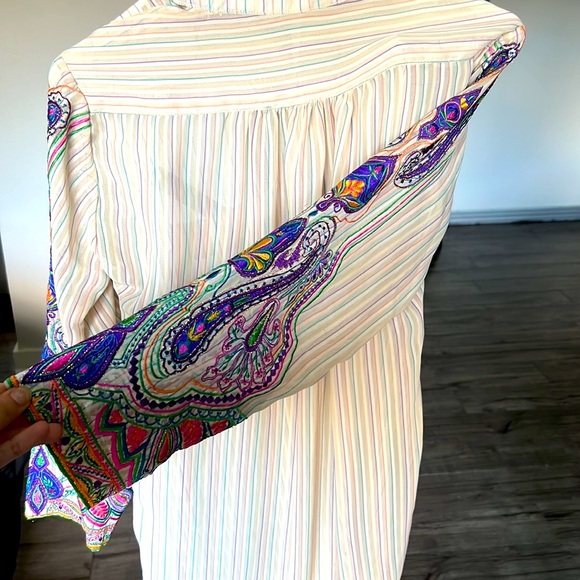 Beautiful multi colour, embroidered sleeves top - Picture 3 of 3